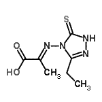 CAS#: 468753-39-1, (2E)-2-[(3-Ethyl-5-Thioxo-1,5-Dihydro-4H-1,2,4-Triazol-4-Yl)Imino]Propanoic Acid