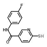 CAS 登录号：470465-75-9， N-(4-氟苯基)-6-硫代-1,6-二氢-3-吡啶甲酰胺