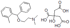 CAS#: 4724-58-7, 2-Dimethylaminoethyl-2-methyl-benzhydryl ether citrate