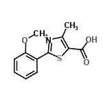 CAS#: 472805-74-6, 2-(2-Methoxyphenyl)-4-Methyl-1,3-Thiazole-5-Carboxylic Acid