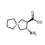 CAS 登录号：472966-20-4， (2R,3S)-3-氨基-5-硅杂螺[4.4]壬烷-2-羧酸