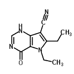 CAS#: 473997-08-9, 5,6-Diethyl-4-Oxo-4,5-Dihydro-1H-Pyrrolo[3,2-d]Pyrimidine-7-Carbonitrile