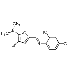 CAS#: 474485-12-6, 2-[(E)-{[4-Bromo-5-(Dimethylamino)-2-Furyl]Methylene}Amino]-5-Chlorophenol