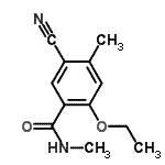 CAS 登录号：474554-08-0， 5-氰基-2-乙氧基-N,4-二甲基苯甲酰胺