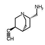 CAS#: 475160-60-2, 1-[(2S,4S,5S)-5-Ethynyl-1-Azabicyclo[2.2.2]Oct-2-Yl]Methanamine