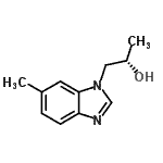 CAS 登录号：475215-87-3， (2S)-1-(6-甲基-1H-苯并咪唑-1-基)-2-丙醇