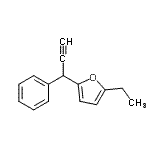 CAS 登录号：475625-36-6， 2-乙基-5-(1-苯基-2-丙炔-1-基)呋喃