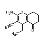 CAS#: 476210-27-2, 2-Amino-4-Ethyl-5-Oxo-5,6,7,8-Tetrahydro-4H-Chromene-3-Carbonitrile