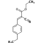 CAS 登录号：476210-31-8， 乙基(2E)-2-氰基-3-(4-乙基苯基)丙烯酸酯