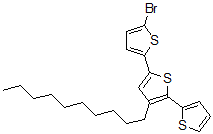 CAS#: 477335-05-0, 5''-Bromo-3'-Decyl-2,2':5',2''-Terthiophene