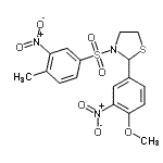 CAS#: 477516-31-7, 2-(4-Methoxy-3-Nitrophenyl)-3-[(4-Methyl-3-Nitrophenyl)Sulfonyl]-1,3-Thiazolidine