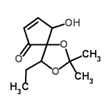 CAS#: 477842-73-2, 4-Ethyl-9-Hydroxy-2,2-Dimethyl-1,3-Dioxaspiro[4.4]Non-7-En-6-One