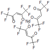 CAS 登录号：47814-18-6， (OC-6-11)-三(1,1,1,5,5,5-六氟-2,4-戊烷二酮)-钕