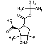 CAS#: 478698-32-7, 4,4-Difluoro-3,3-Dimethyl-1-{[(2-Methyl-2-Propanyl)Oxy]Carbonyl}-L-Proline