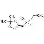 CAS 登录号：478944-82-0， 1-{[(4S)-2,2-二甲基-1,3-二氧戊环-4-基]甲基}-2-乙基环丙醇