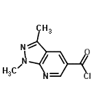 CAS 登录号：479028-65-4， 1,3-二甲基-1H-吡唑并[3,4-b]吡啶-5-甲酰氯