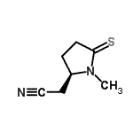 CAS 登录号：479411-65-9， [(2R)-1-甲基-5-硫代-2-吡咯烷基]乙腈