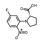 CAS 登录号：479677-28-6， 1-(5-氟-2-硝基苯基)-L-脯氨酸