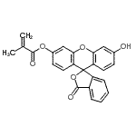 CAS 登录号：480439-15-4， 6'-羟基-3-氧代-3H-螺[2-苯并呋喃-1,9'-氧杂蒽]-3'-基甲基丙烯酸酯
