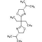 CAS 登录号：480444-11-9， (4S,4'S)-2,2'-(3,3-戊烷二基)二(4-异丙基-4,5-二氢-1,3-恶唑)