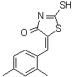 CAS#: 4818-22-8, (5E)-5-(2,4-Dimethylbenzylidene)-2-Sulfanyl-1,3-Thiazol-4(5H)-One