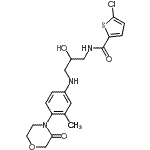 CAS#: 482306-16-1, 5-Chloro-N-[2-Hydroxy-3-[[3-Methyl-4-(3-Oxomorpholin-4-Yl)Phenyl]Amino]Propyl]Thiophene-2-Carboxamide