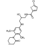 CAS#: 482306-20-7, 5-Chloro-N-[3-[[3,5-Dimethyl-4-(3-Oxomorpholin-4-Yl)Phenyl]Amino]-2-Hydroxy-Propyl]Thiophene-2-Carboxamide