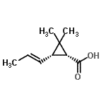 CAS#: 482577-31-1, (1R,3S)-2,2-Dimethyl-3-[(1E)-1-Propen-1-Yl]Cyclopropanecarboxylic Acid