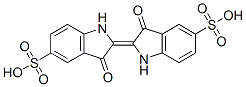 CAS 登录号：483-20-5， 2-(1,3-二氢-3-氧代-5-磺基-2H-吲哚-2-亚基)-3-氧代吲哚啉-5-磺酸