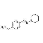 CAS 登录号：485356-46-5， (E)-1-(4-乙基苯基)-N-(1-哌啶基)甲亚胺