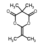 CAS 登录号：4858-67-7， 2-异亚丙基-5,5-二甲基-1,3-二恶烷-4,6-二酮