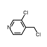 CAS 登录号：485828-89-5， 3-氯-4-(氯甲基)吡啶