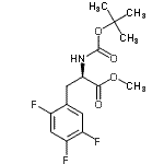 CAS#: 486460-08-6, Methyl 2,4,5-Trifluoro-N-{[(2-Methyl-2-Propanyl)Oxy]Carbonyl}-D-Phenylalaninate