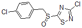 CAS 登录号：486997-65-3， 3-氯-5-[[(4-氯苯基)甲基]亚磺酰]-1,2,4-噻二唑