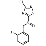 CAS#: 486997-72-2, 3-Chloro-5-[(2-Fluorobenzyl)Sulfinyl]-1,2,4-Thiadiazole