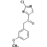 CAS 登录号：486997-73-3， 3-氯-5-[(3-甲氧基苄基)亚磺酰]-1,2,4-噻二唑