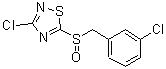 CAS 登录号：486997-74-4， 3-氯-5-[(3-氯苄基)亚磺酰]-1,2,4-噻二唑