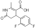 CAS#: 487057-91-0, 4-(2,4-Difluorophenyl)-1,4,5,6-Tetrahydro-2-Methyl-6-Oxo-3-Pyridinecarboxylic acid