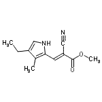 CAS#: 488091-94-7, Methyl (2E)-2-Cyano-3-(4-Ethyl-3-Methyl-1H-Pyrrol-2-Yl)Acrylate