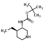 CAS#: 488728-05-8, 2-Methyl-2-Propanyl [(3S,4R)-4-Ethyl-3-Piperidinyl]Carbamate