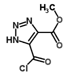 CAS 登录号：488816-89-3， 甲基4-(氯甲酰基)-1H-1,2,3-三唑-5-羧酸酯