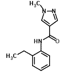 CAS 登录号：490033-07-3， N-(2-乙基苯基)-1-甲基-1H-吡唑-4-甲酰胺