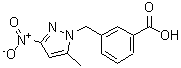 CAS 登录号：491831-82-4， 3-[(5-甲基-3-硝基-1H-吡唑-1-基)甲基]苯甲酸