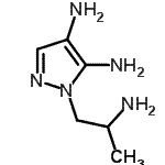 CAS 登录号：491842-82-1， 1-(2-氨基丙基)-1H-吡唑-4,5-二胺
