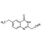 CAS#: 491876-89-2, (6-Ethyl-4-Oxo-1,4-Dihydro-2-Quinazolinyl)Acetonitrile