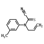 CAS 登录号：4953-48-4， 1-[烯丙基(氰基硫代甲酰)氨基]-3-甲基苯