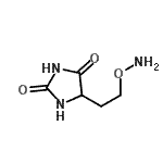 CAS 登录号：495399-39-8， 5-[2-(氨基氧基)乙基]-2,4-咪唑烷二酮