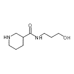 CAS#: 496057-59-1, N-(3-Hydroxypropyl)-3-Piperidinecarboxamide