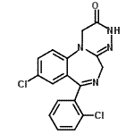CAS#: 49614-12-2, 9-Chloro-7-(2-Chlorophenyl)-3,5-Dihydro[1,2,4]Triazino[4,3-a][1,4]Benzodiazepin-2(1H)-One