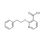 CAS#: 496775-95-2, 2-[(2-Phenylethyl)Sulfanyl]Nicotinic Acid